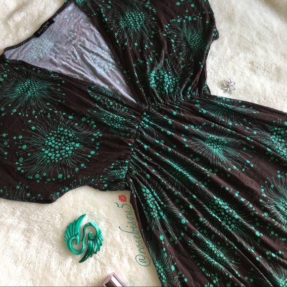 {JULLY KANG} Los Angeles Dolman Deep V-Neck Dress - Picture 2 of 7